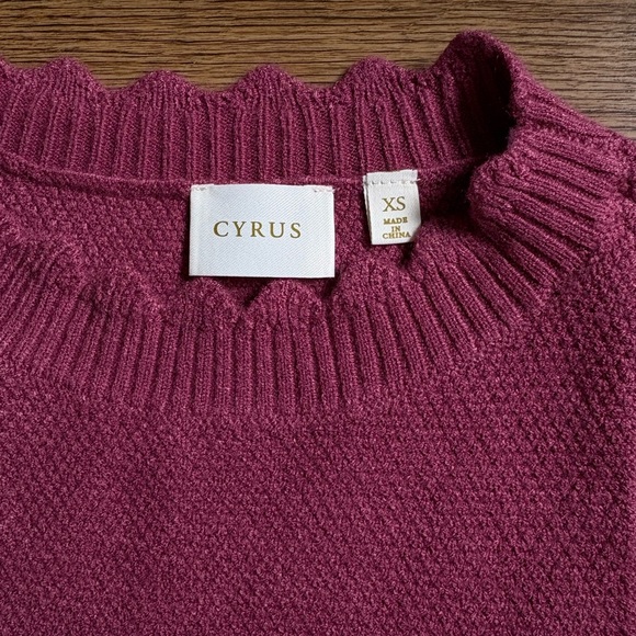 Cyrus Textured Sleeveless Sweater Mauve Wood Size XS - Picture 2 of 4